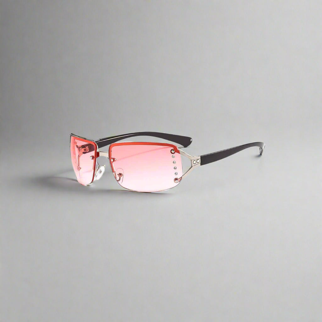 Chic Semi-Rim Gradient Shades -  fashion sunglasses - Chic Semi-Rim Gradient Sunglasses for Modern Style - View 5