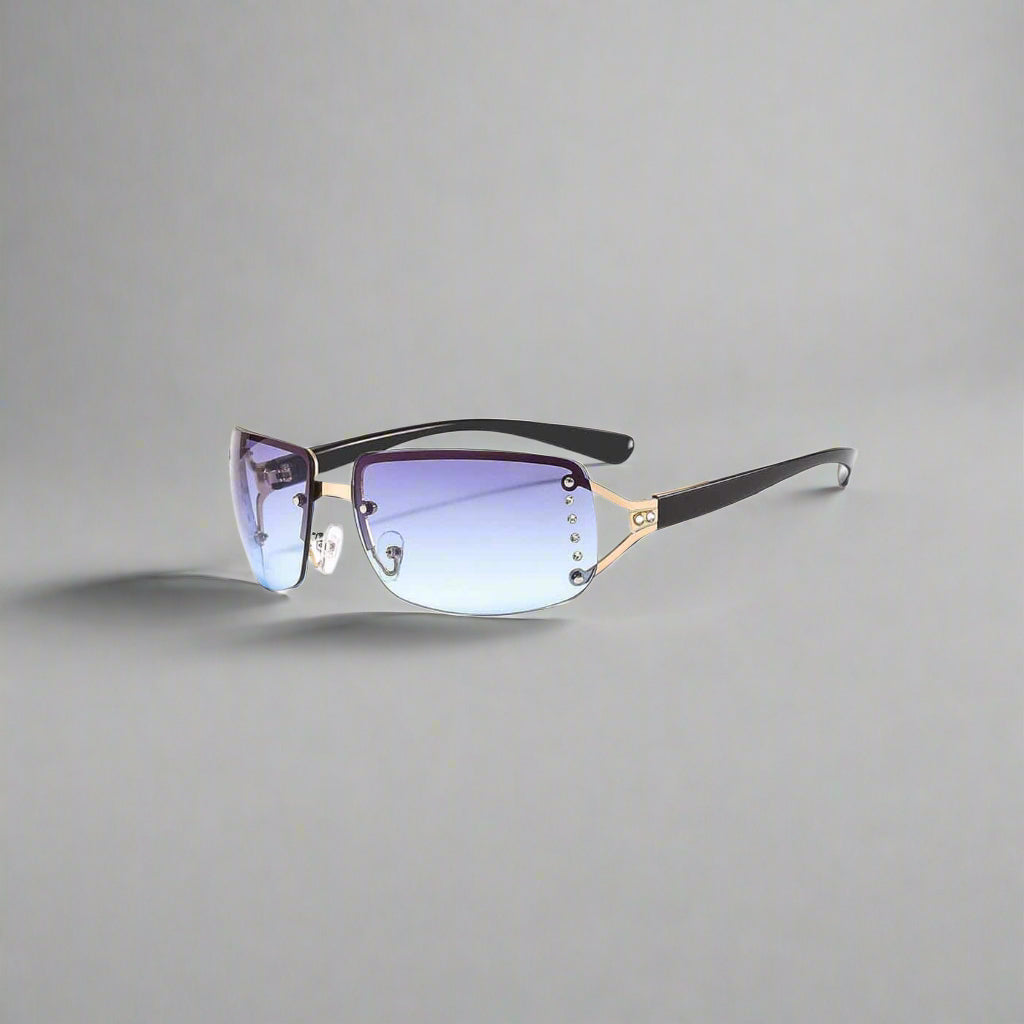 Chic Semi-Rim Gradient Shades - gradient sunglasses - Chic Semi-Rim Gradient Sunglasses for Modern Style - View 8