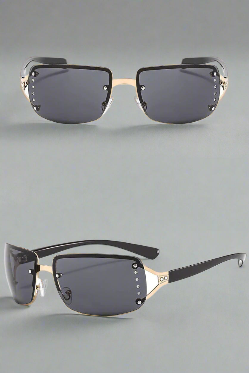 Chic Semi-Rim Gradient Shades - modern sunglasses - Chic Semi-Rim Gradient Sunglasses for Modern Style - View 16