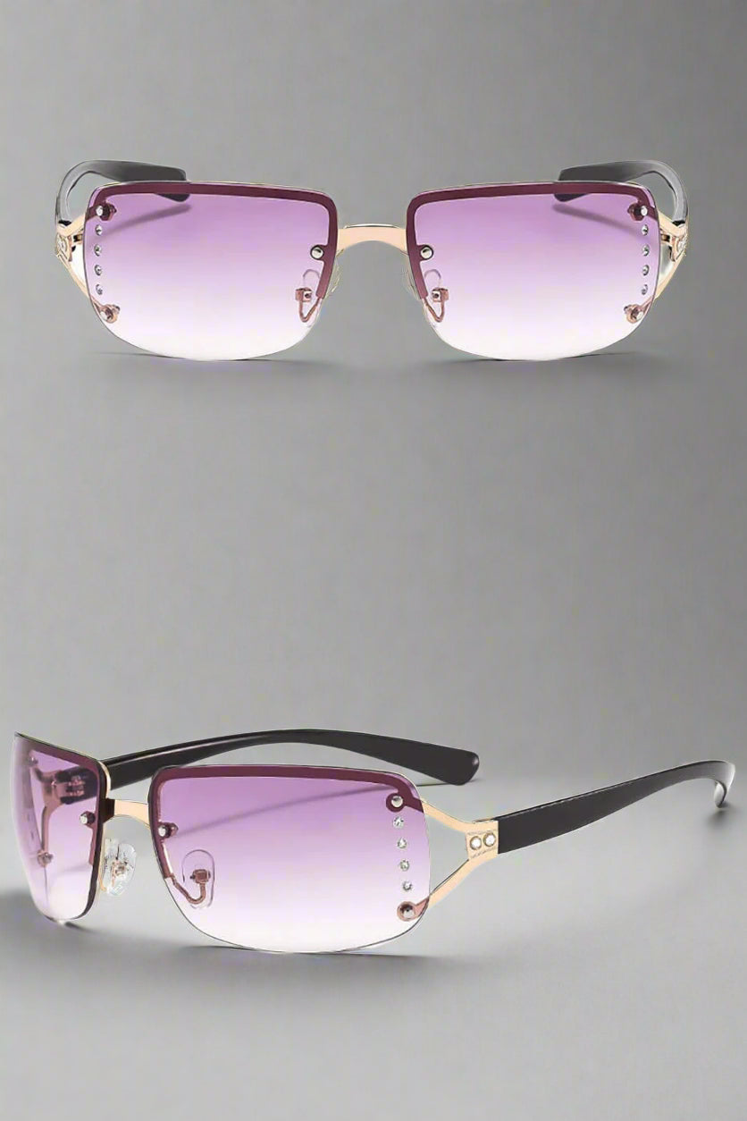 Chic Semi-Rim Gradient Shades -  stylish sunglasses - Chic Semi-Rim Gradient Sunglasses for Modern Style - View 14