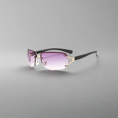 Chic Semi-Rim Gradient Shades -  stylish sunglasses - Chic Semi-Rim Gradient Sunglasses for Modern Style - View 7