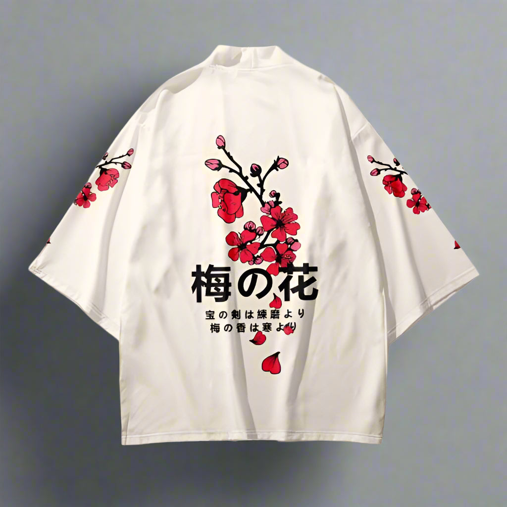 Chic Short Kimono Cover-Up -  cardigan - Chic Floral Short Kimono Cover-Up for Women - View 3