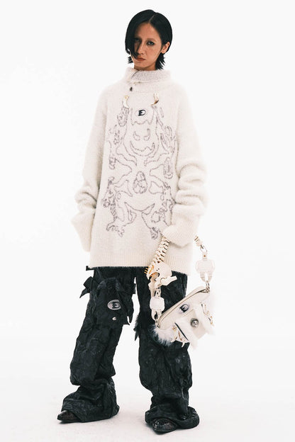 Chic Skeleton Faux Fur Bag - designer handbag - Stylish Skeleton Faux Fur Handbag for Unique Fashion - View 8