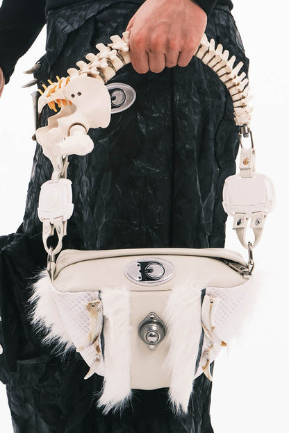 Chic Skeleton Faux Fur Bag - skeleton bag - Stylish Skeleton Faux Fur Handbag for Unique Fashion - View 2