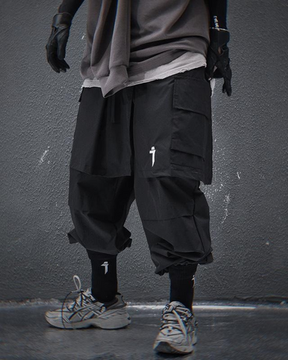 Chic Skirt Hem Cargo Pants - skirt hem - Chic Skirt Hem Cargo Pants for a Trendy Look - Main view
