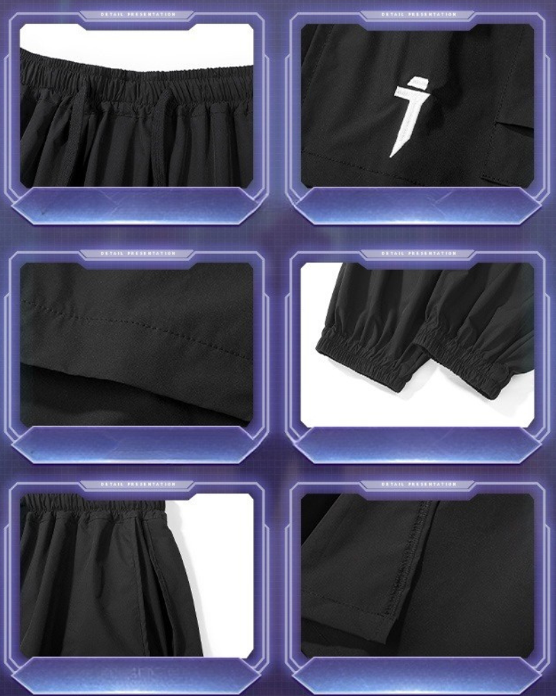 Chic Skirt Hem Cargo Pants -  techwear - Chic Skirt Hem Cargo Pants for a Trendy Look - View 8