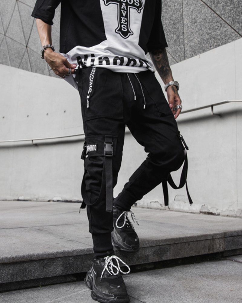 Chic Slim Fit Cargo Trousers -  comfortable wear - Chic Slim Fit Cargo Trousers for Everyday Style - View 4