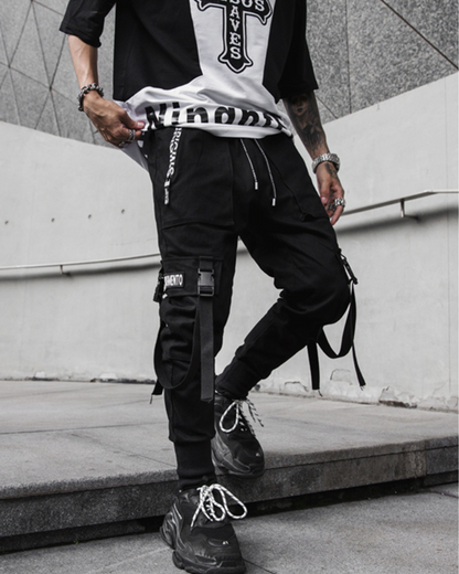 Chic Slim Fit Cargo Trousers -  comfortable wear - Chic Slim Fit Cargo Trousers for Everyday Style - View 4