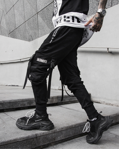 Chic Slim Fit Cargo Trousers - stylish cargo pants - Chic Slim Fit Cargo Trousers for Everyday Style - View 2