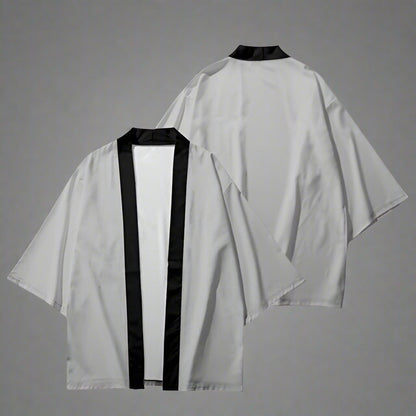 Chic Solid Kimono Wrap -  cardigan - Elegant Kimono Wrap for Everyday Style and Comfort - View 4