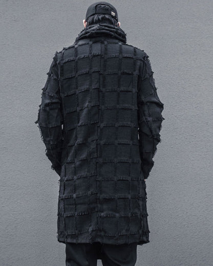 Chic Stripe Fringe Long Coat - stylish long coat - Chic Stripe Fringe Long Coat for Modern Style - View 2