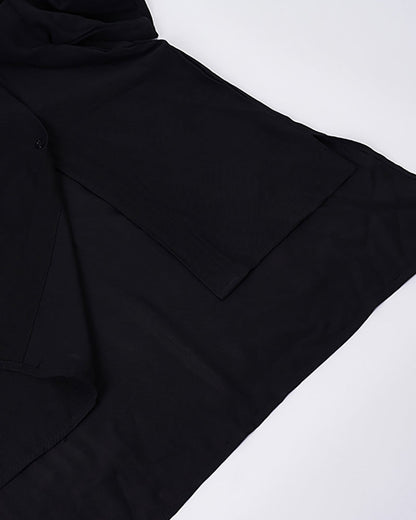 Chic Techwear Relaxed Collar Shirt -  comfortable design shirt - Relaxed Collar Techwear Shirt for Street Style - View 11