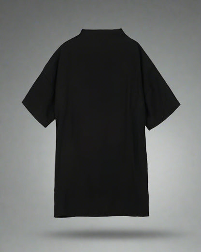 Chic Techwear Relaxed Collar Shirt - futuristic techwear shirt - Relaxed Collar Techwear Shirt for Street Style - View 8