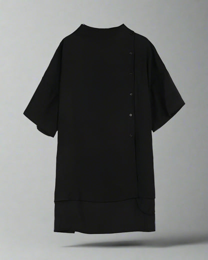 Chic Techwear Relaxed Collar Shirt -  streetwear - Relaxed Collar Techwear Shirt for Street Style - View 7
