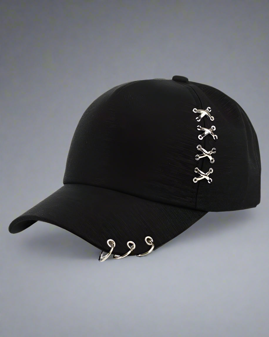 Chic Techwear Style Cap - techwear cap - Trendy Techwear Dad Cap with Unique Design - Main view