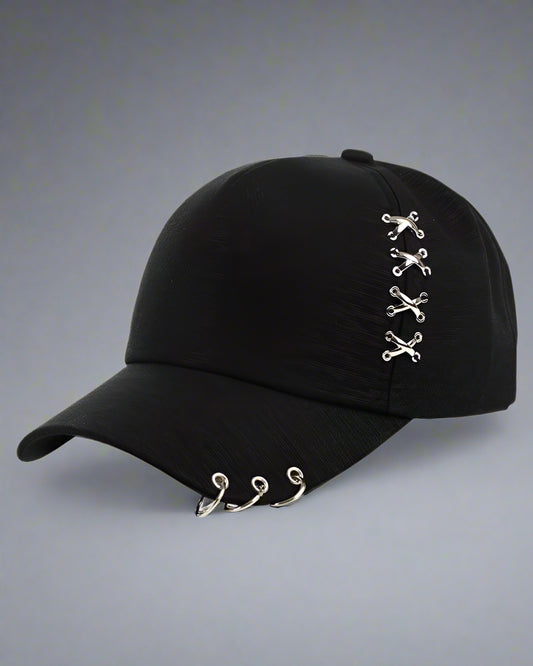 Chic Techwear Style Cap - techwear cap - Trendy Techwear Dad Cap with Unique Design - Main view