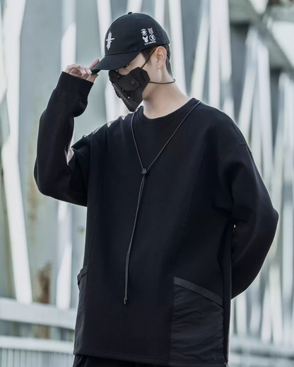 Chic Unisex Streetwear Sweatshirt - crew neck sweatshirt - Unisex Comfortable Crew Neck Sweatshirt - Main view