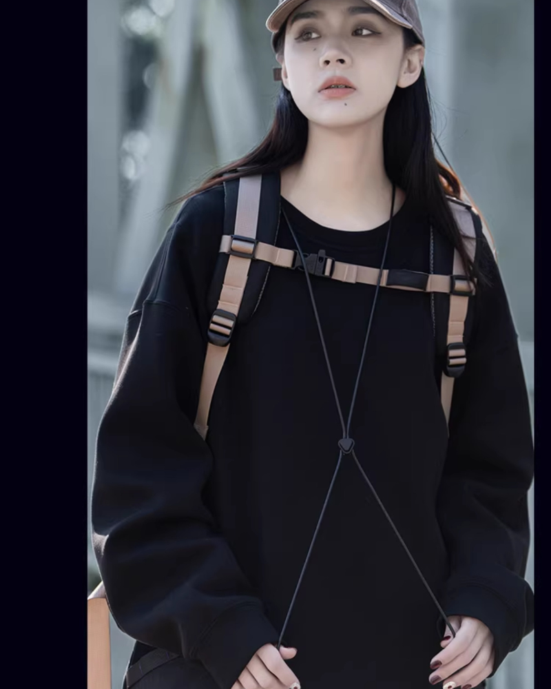 Chic Unisex Streetwear Sweatshirt -  streetwear - Unisex Comfortable Crew Neck Sweatshirt - View 7