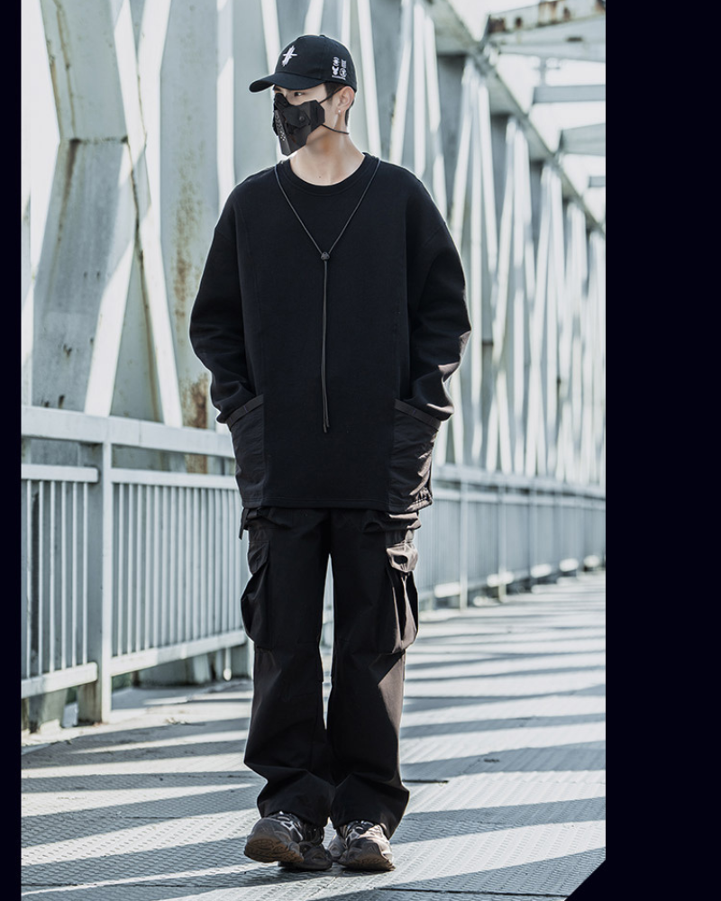 Chic Unisex Streetwear Sweatshirt -  versatile design - Unisex Comfortable Crew Neck Sweatshirt - View 9