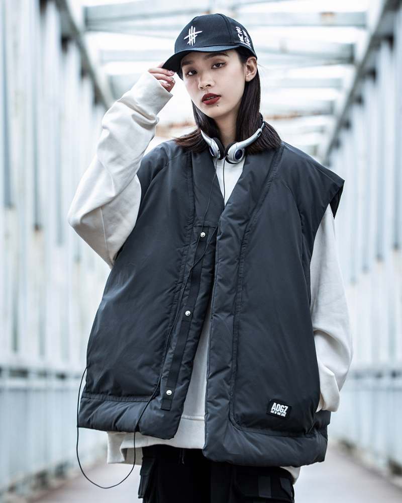 Chic Unisex Winter Vest -  comfortable durable design - Unisex Winter Vest for Outdoor Comfort - View 6
