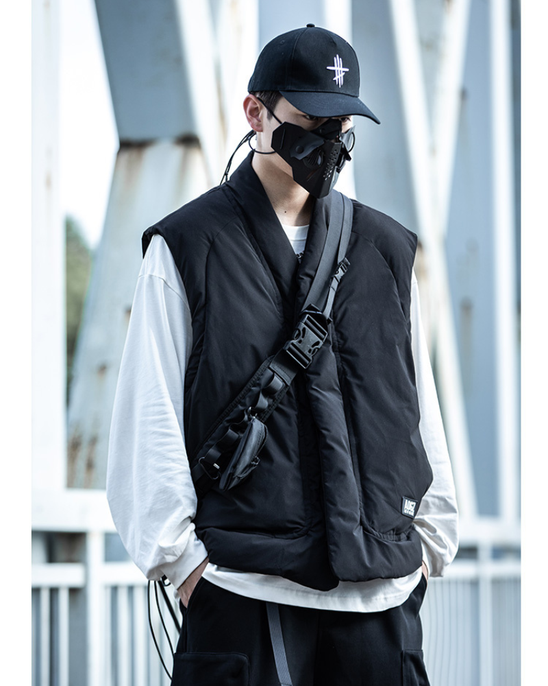 Chic Unisex Winter Vest - futuristic outdoor vest - Unisex Winter Vest for Outdoor Comfort - View 11