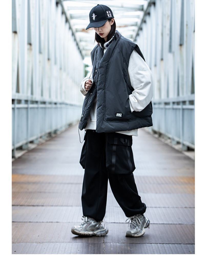 Chic Unisex Winter Vest -  techwear vest - Unisex Winter Vest for Outdoor Comfort - View 9
