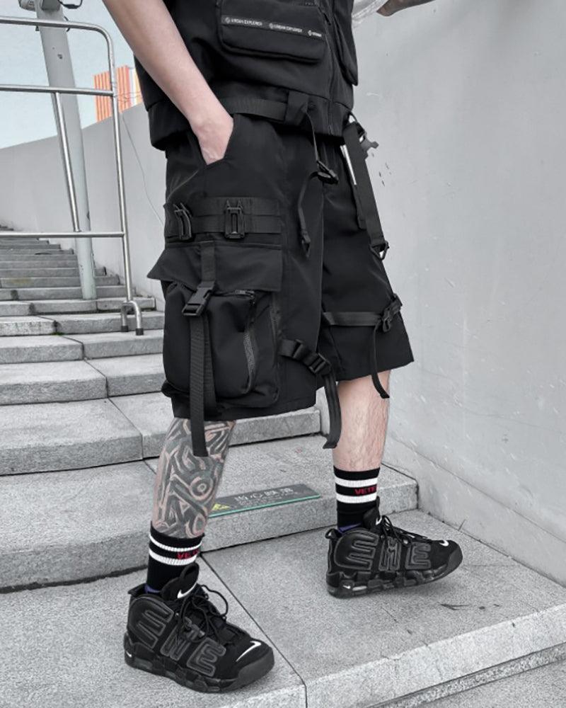 Chic Utility Cargo Shorts -  streetwear - Chic Utility Cargo Shorts for Modern Adventurers - View 5