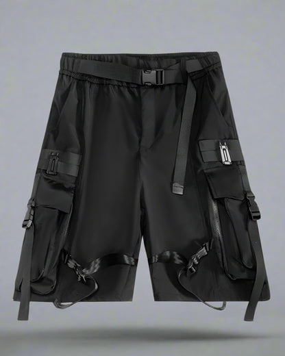 Chic Utility Cargo Shorts -  techwear - Chic Utility Cargo Shorts for Modern Adventurers - View 7