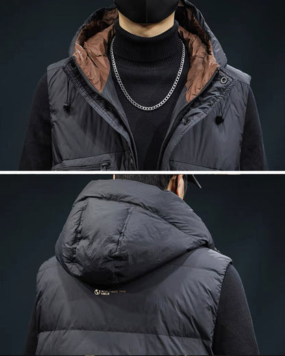 Chic Winter Stand Collar Vest -  stand collar - Chic Winter Stand Collar Vest for Urban Adventures - View 7
