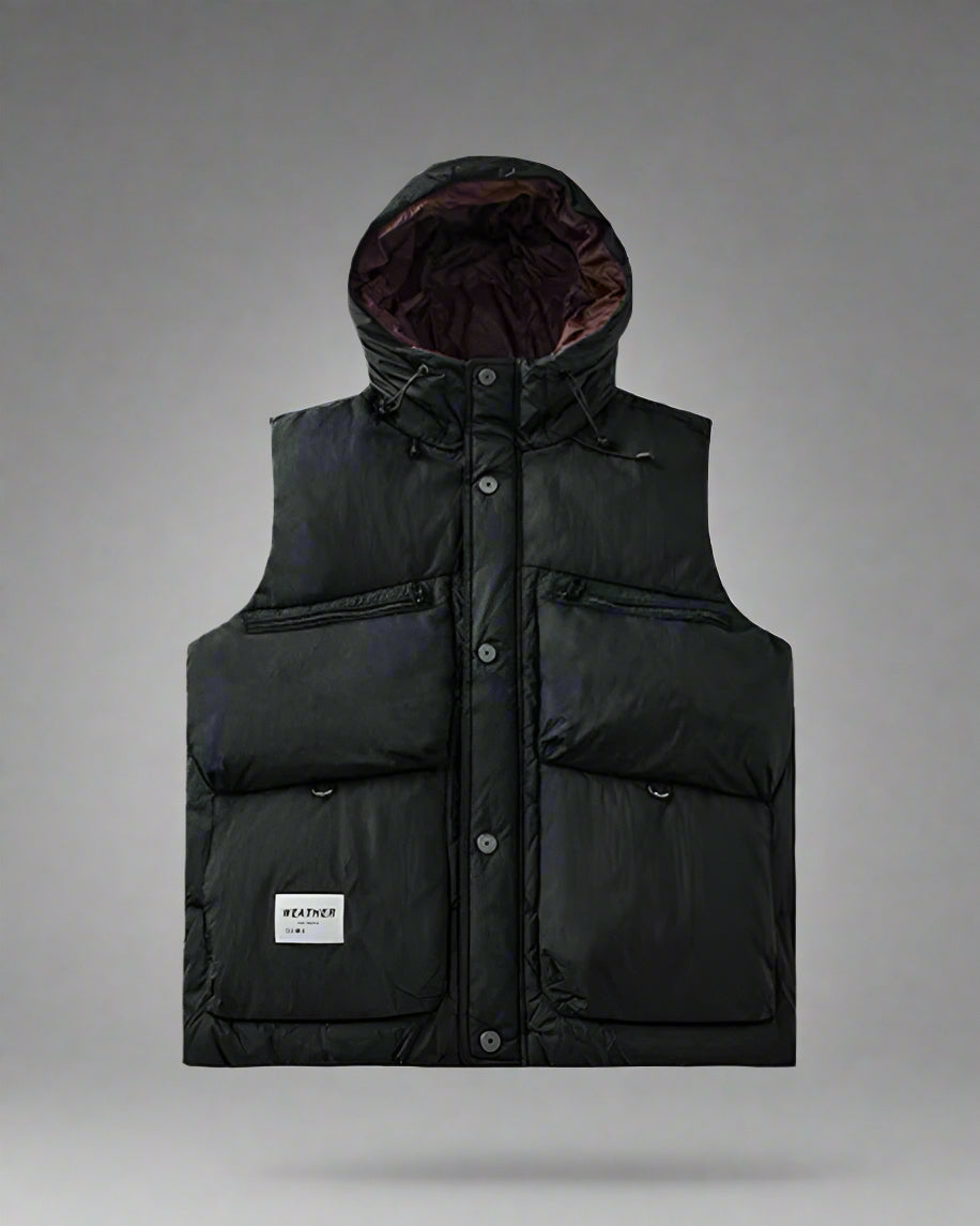 Chic Winter Stand Collar Vest - water-resistant winter vest - Chic Winter Stand Collar Vest for Urban Adventures - View 2