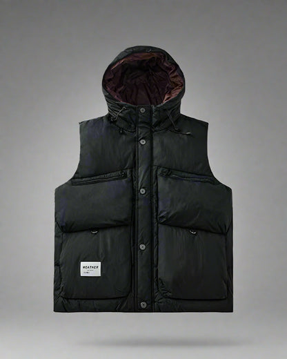Chic Winter Stand Collar Vest - water-resistant winter vest - Chic Winter Stand Collar Vest for Urban Adventures - View 2