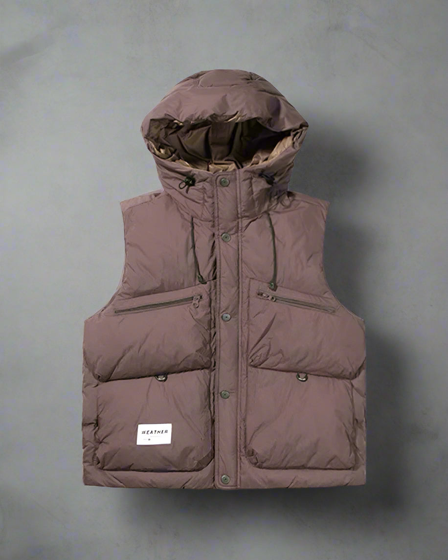 Chic Winter Stand Collar Vest - winter techwear - Chic Winter Stand Collar Vest for Urban Adventures - View 3