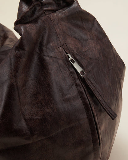 Chic Wrinkle Crescent Tote -  unique design - Chic Wrinkle Crescent Tote Bag for Unique Style - View 25