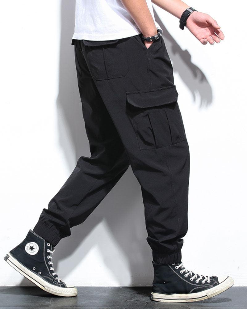 Chill Camo Cargo Trousers - breathable cargo pants - Lightweight Ice Silk Cargo Trousers for Summer Comfort - Main view