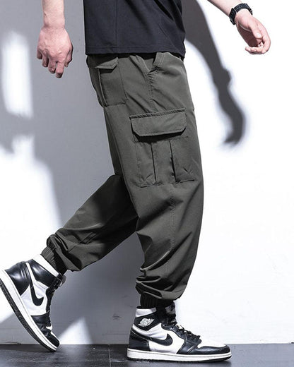 Chill Camo Cargo Trousers - camo trousers - Lightweight Ice Silk Cargo Trousers for Summer Comfort - View 2
