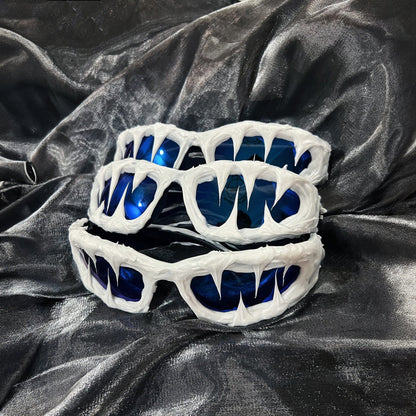 Chill Dripped Blue Resin Shades - handmade epoxy sunglasses - Chill Dripped Blue Resin Shades for Unique Style - View 2