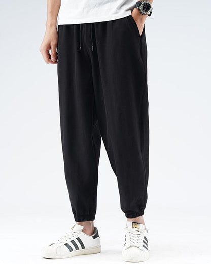 Chill Ice Silk Joggers -  black joggers - Chill Ice Silk Joggers for Comfortable Summer Wear - View 4