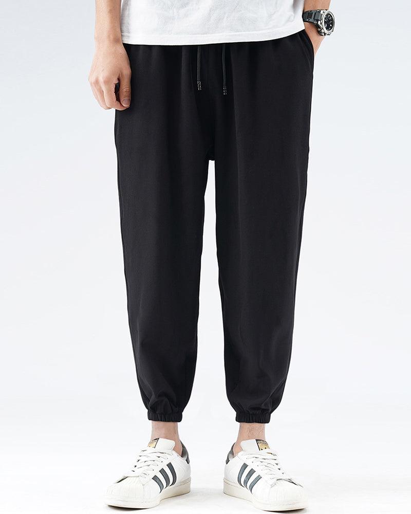 Chill Ice Silk Joggers -  gray joggers - Chill Ice Silk Joggers for Comfortable Summer Wear - View 6