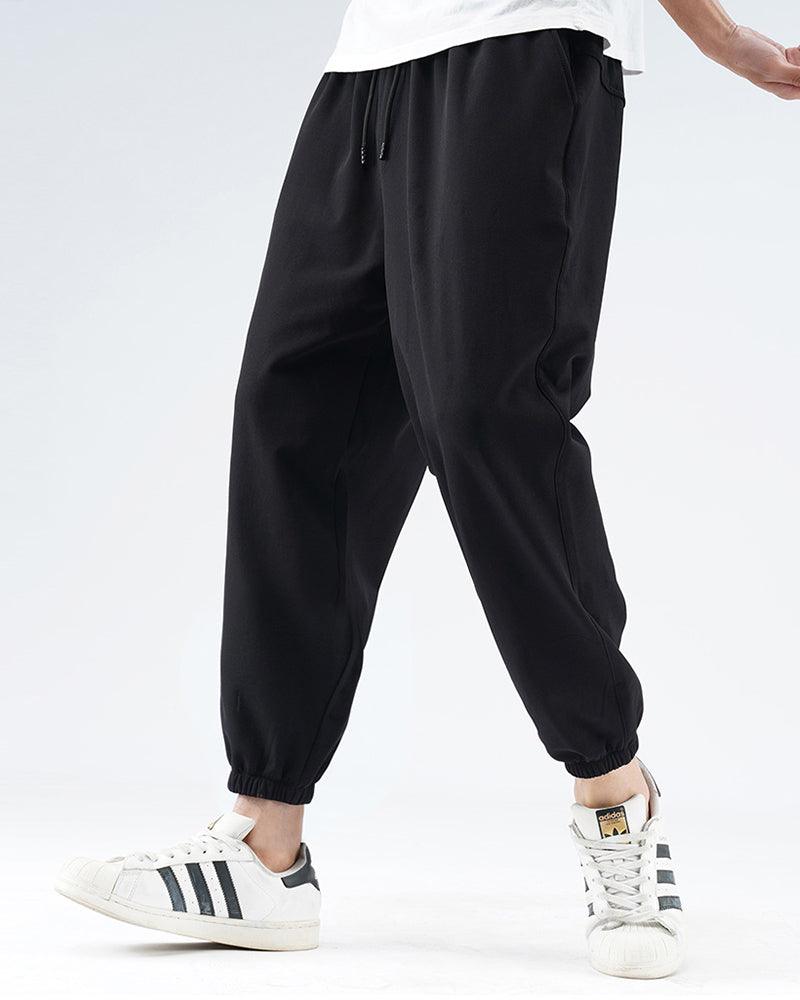 Chill Ice Silk Joggers - ice silk joggers - Chill Ice Silk Joggers for Comfortable Summer Wear - View 2