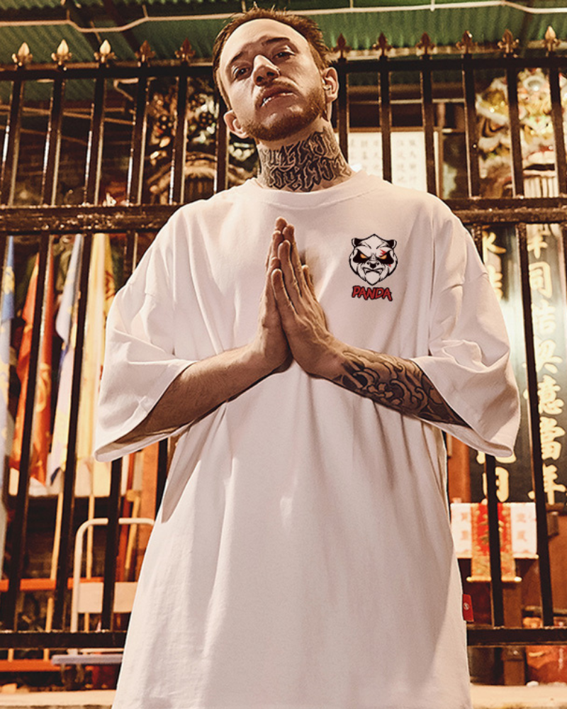 Chill Panda Graphic Tee -  hip-hop fashion - Chill Panda Graphic Tee for Urban Streetwear Style - View 3