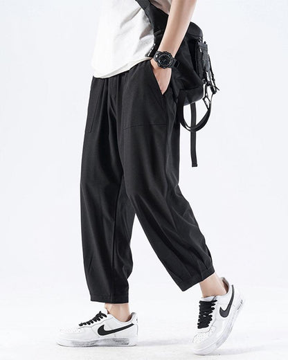 Chill-Ready Silk Ankle Pants - Summer Techwear - Chill-Ready Silk Ankle Pants for Summer Comfort - View 3