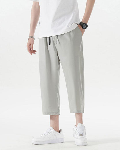 Chill-Ready Silk Calf Pants -  calf pants - Chill-Ready Silk Calf Pants for Summer Style - View 5