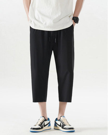 Chill-Ready Silk Calf Pants - Summer Techwear - Chill-Ready Silk Calf Pants for Summer Style - View 4