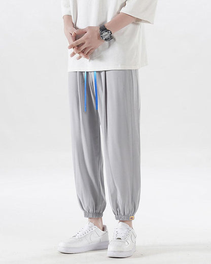 Chill-Ready Silk Jogger Pants -  breathable joggers - Lightweight Silk Jogger Pants for Summer Comfort - View 4