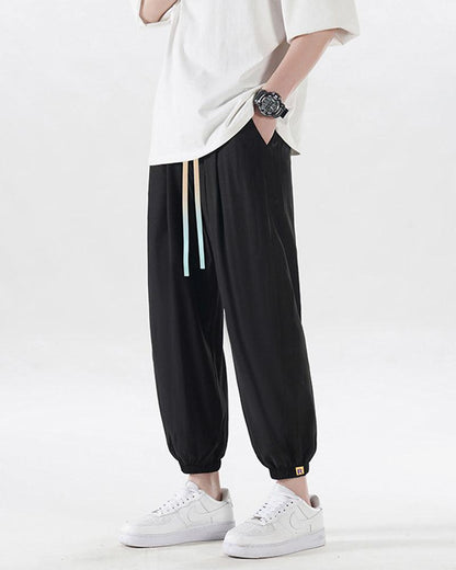 Chill-Ready Silk Jogger Pants -  comfortable pants - Lightweight Silk Jogger Pants for Summer Comfort - View 5
