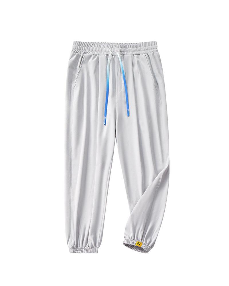 Chill-Ready Silk Jogger Pants - silk joggers - Lightweight Silk Jogger Pants for Summer Comfort - View 9