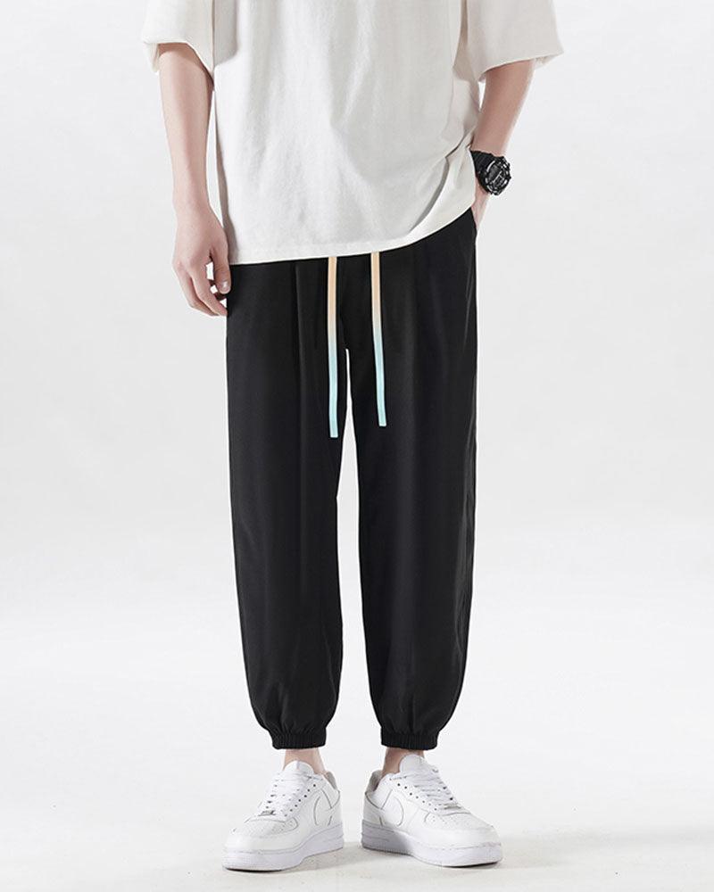 Chill-Ready Silk Jogger Pants - summer joggers - Lightweight Silk Jogger Pants for Summer Comfort - View 2