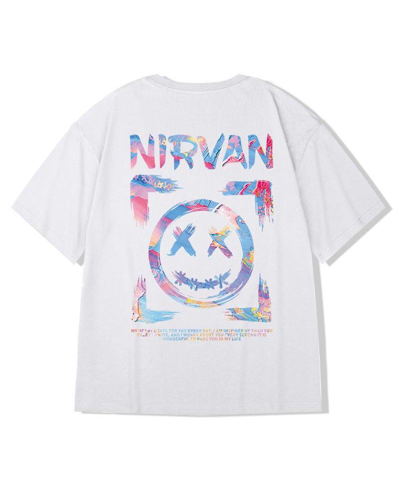 Chill Smiley Graphic Tee -  streetwear graphic tees - Chill Smiley Graphic Tee for Comfortable Street Style - View 9