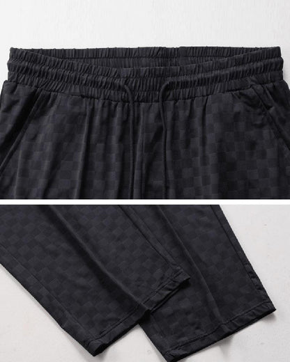 Chill Vibes Checkerboard Pants -  breathable fabric - Chill Vibes Checkerboard Pants for Summer Comfort - View 4