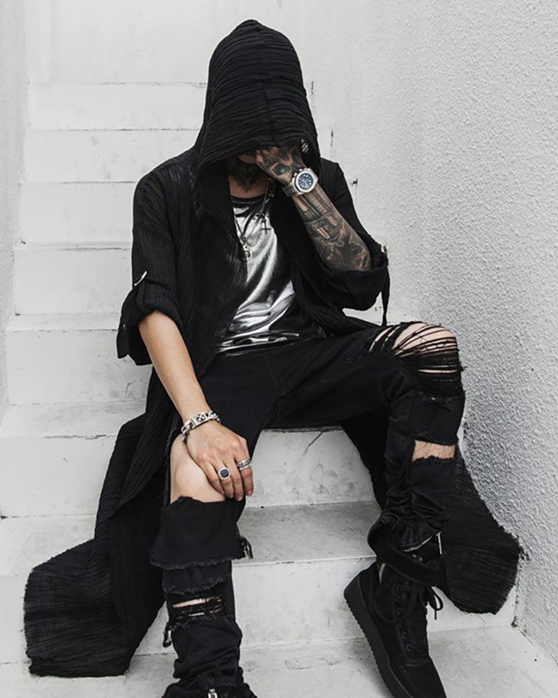 Chill Vibes Lightweight Summer Tee -  grunge techwear style - Chill Vibes Lightweight Summer Tee for Urban Style - View 6